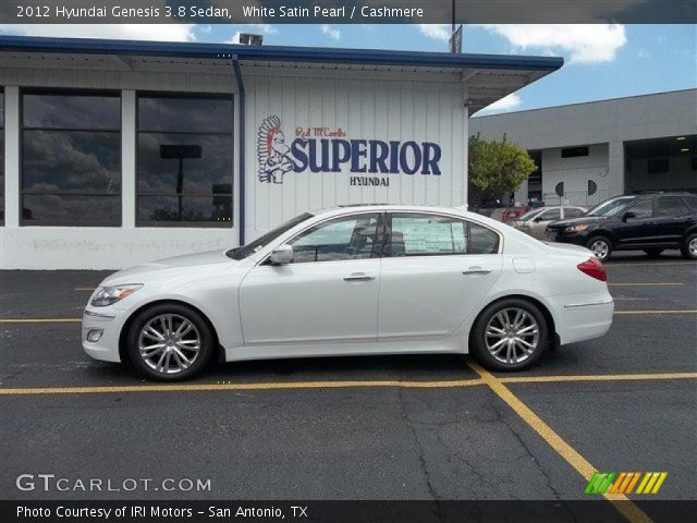 2012 Hyundai Genesis 3.8 Sedan in White Satin Pearl
