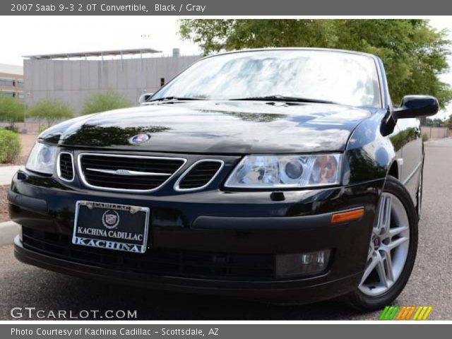 2007 Saab 9-3 2.0T Convertible in Black