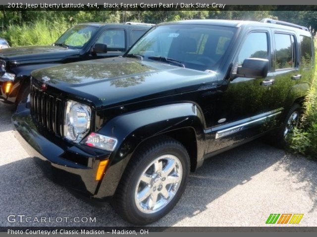 2012 Jeep Liberty Latitude 4x4 in Black Forest Green Pearl