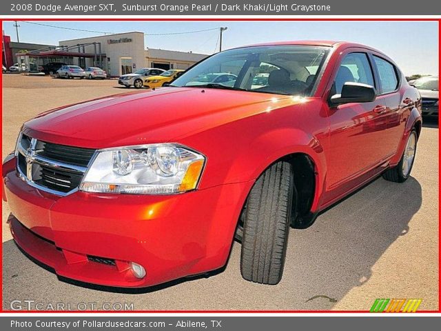 2008 Dodge Avenger SXT in Sunburst Orange Pearl