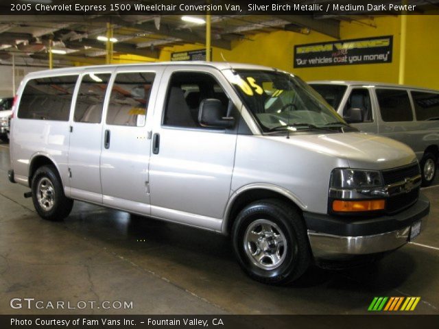 2005 Chevrolet Express 1500 Wheelchair Conversion Van in Silver Birch Metallic