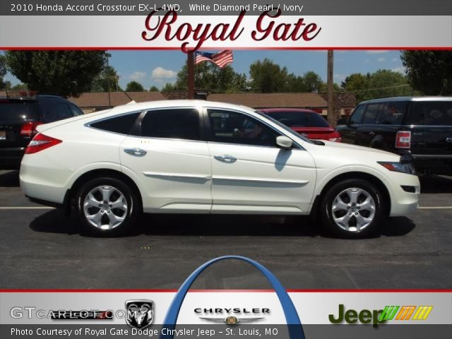 2010 Honda Accord Crosstour EX-L 4WD in White Diamond Pearl