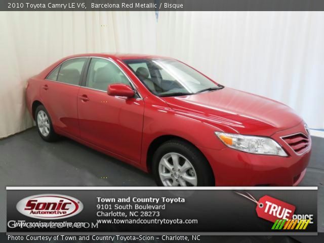 2010 Toyota Camry LE V6 in Barcelona Red Metallic