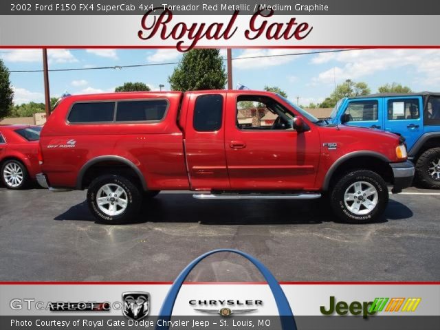 2002 Ford F150 FX4 SuperCab 4x4 in Toreador Red Metallic