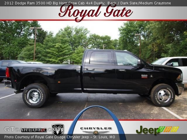 2012 Dodge Ram 3500 HD Big Horn Crew Cab 4x4 Dually in Black