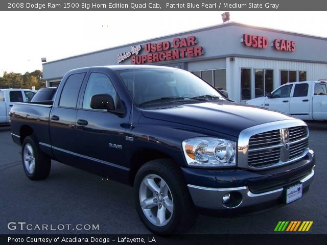 2008 Dodge Ram 1500 Big Horn Edition Quad Cab in Patriot Blue Pearl