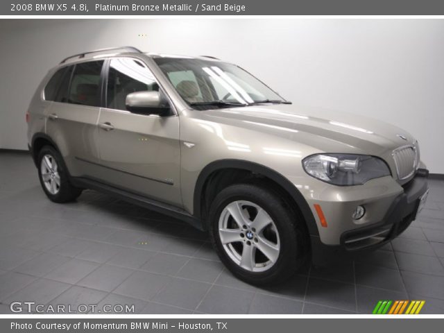 2008 BMW X5 4.8i in Platinum Bronze Metallic