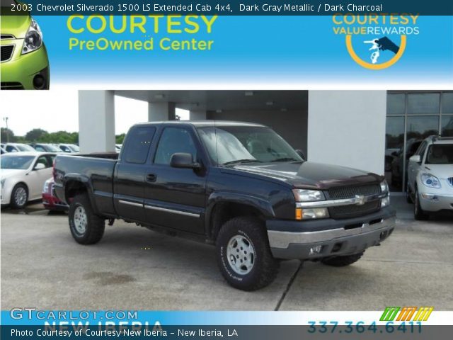 2003 Chevrolet Silverado 1500 LS Extended Cab 4x4 in Dark Gray Metallic