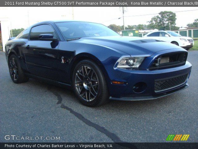 2011 Ford Mustang Shelby GT500 SVT Performance Package Coupe in Kona Blue Metallic