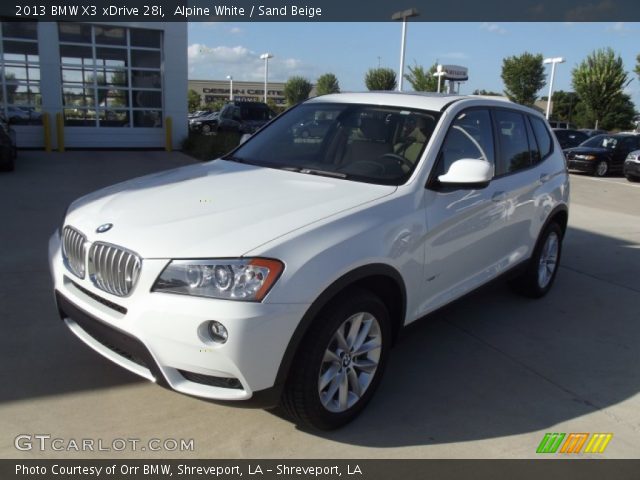 2013 BMW X3 xDrive 28i in Alpine White