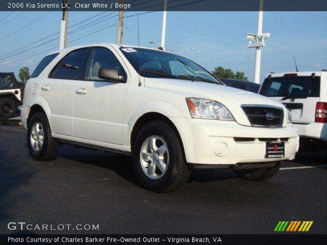 2006 Kia Sorento LX in Clear White