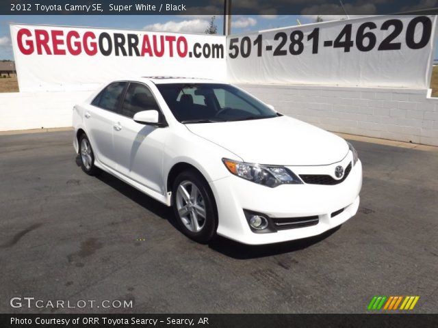 2012 Toyota Camry SE in Super White