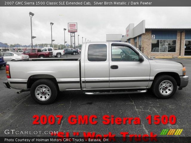 2007 GMC Sierra 1500 Classic SLE Extended Cab in Silver Birch Metallic