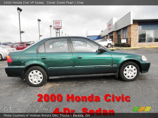 2000 Honda Civic VP Sedan in Clover Green Pearl