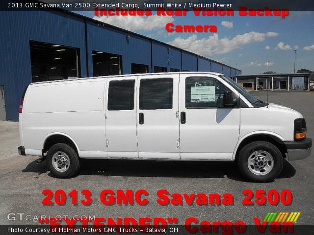 2013 GMC Savana Van 2500 Extended Cargo in Summit White