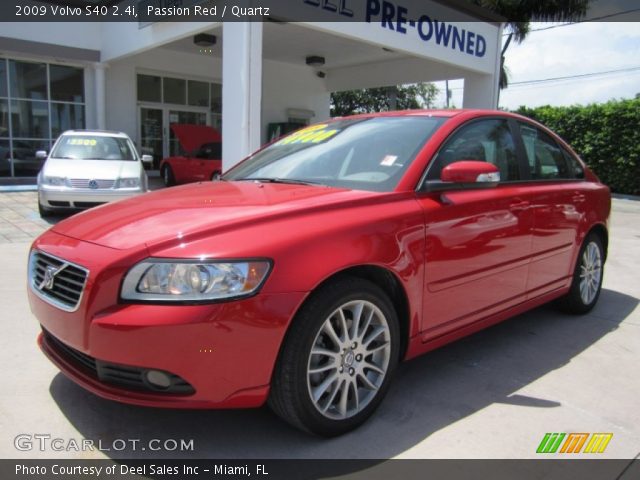 2009 Volvo S40 2.4i in Passion Red