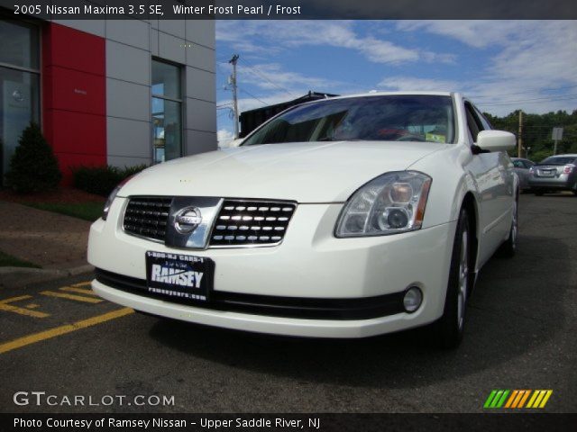 2005 Nissan Maxima 3.5 SE in Winter Frost Pearl