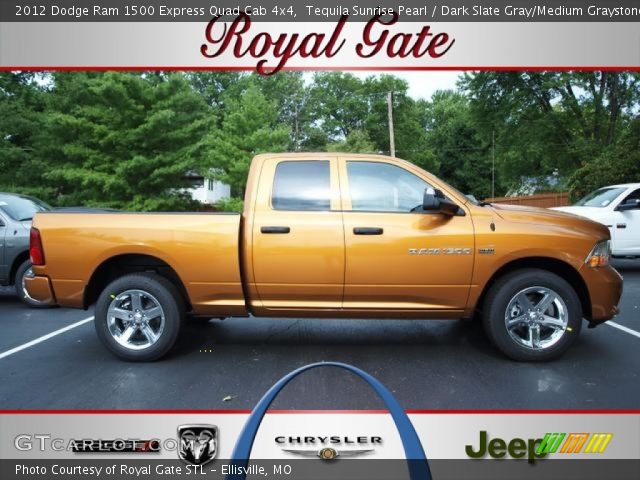 2012 Dodge Ram 1500 Express Quad Cab 4x4 in Tequila Sunrise Pearl