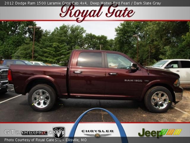 2012 Dodge Ram 1500 Laramie Crew Cab 4x4 in Deep Molten Red Pearl