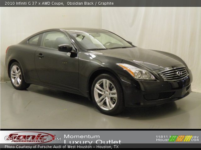 2010 Infiniti G 37 x AWD Coupe in Obsidian Black