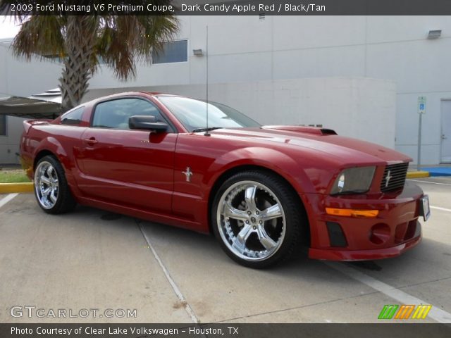 Dark candy apple red ford mustang #3
