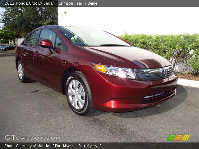 2012 Honda Civic LX Sedan in Crimson Pearl