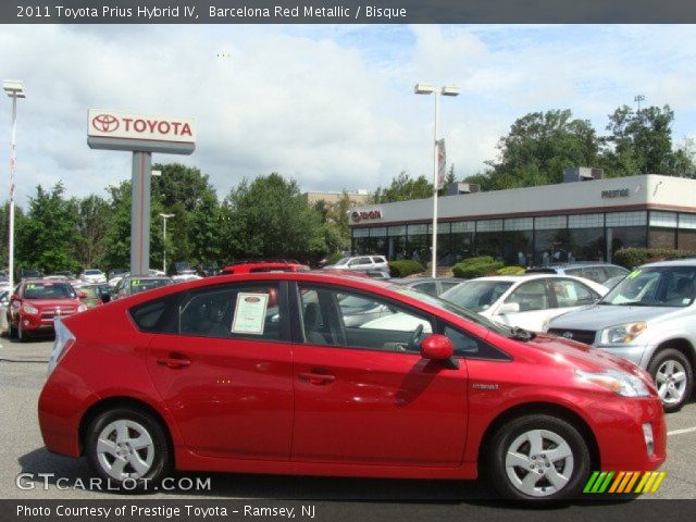 2011 Toyota Prius Hybrid IV in Barcelona Red Metallic