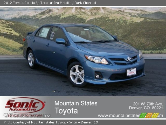 2012 Toyota Corolla S in Tropical Sea Metallic