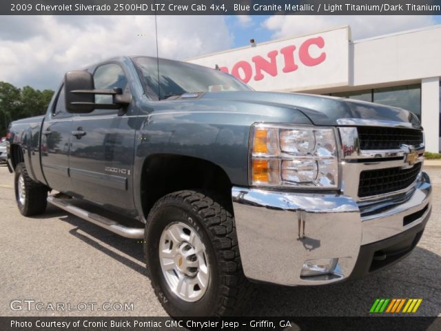 2009 Chevrolet Silverado 2500HD LTZ Crew Cab 4x4 in Blue Granite Metallic