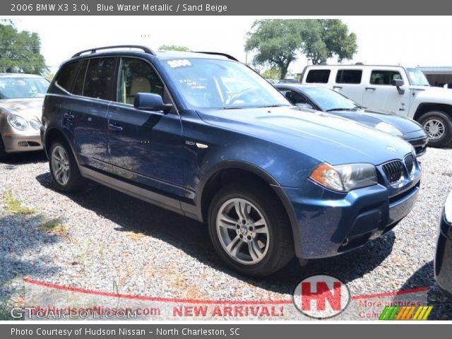 2006 BMW X3 3.0i in Blue Water Metallic