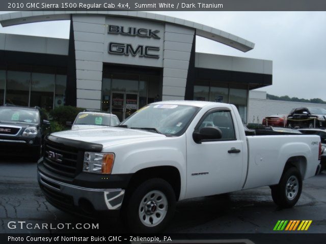 2010 GMC Sierra 1500 Regular Cab 4x4 in Summit White