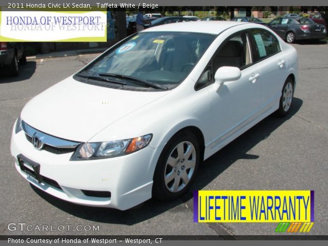 2011 Honda Civic LX Sedan in Taffeta White