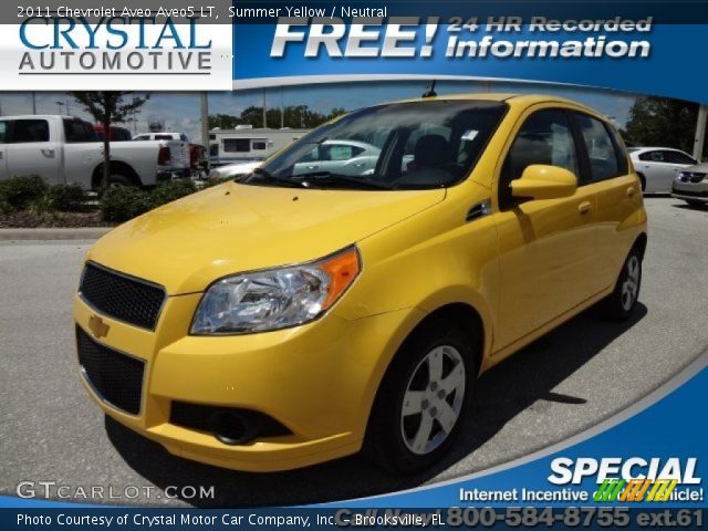 2011 Chevrolet Aveo Aveo5 LT in Summer Yellow