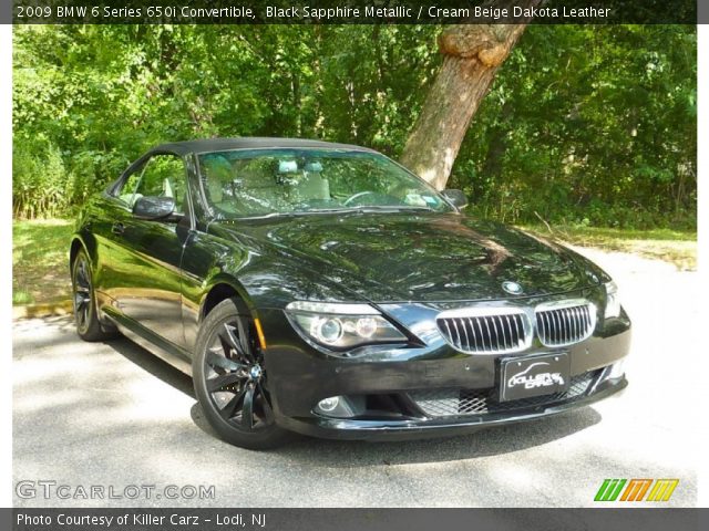 2009 BMW 6 Series 650i Convertible in Black Sapphire Metallic
