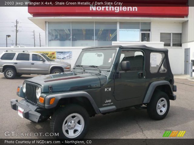 2003 Jeep Wrangler X 4x4 in Shale Green Metallic