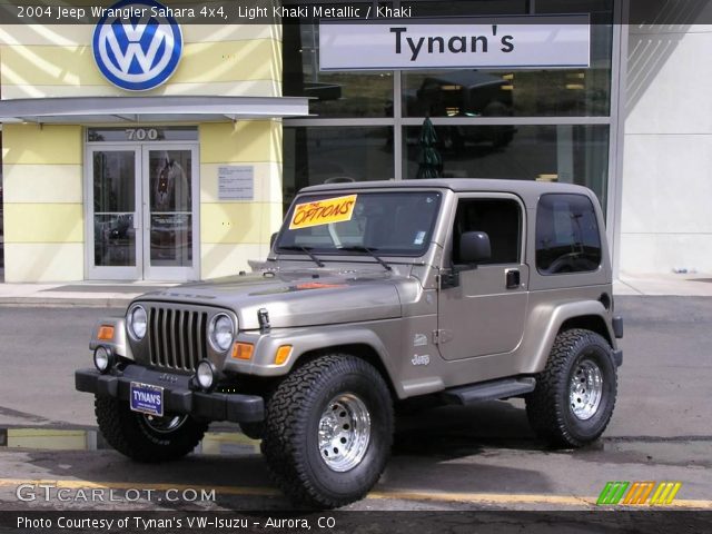 2004 Jeep Wrangler Sahara 4x4 in Light Khaki Metallic
