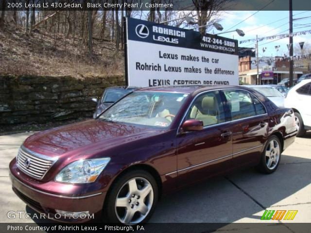 2005 Lexus LS 430 Sedan in Black Cherry Pearl