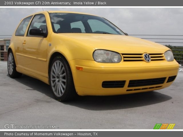 2003 Volkswagen GTI 20th Anniversary in Imola Yellow
