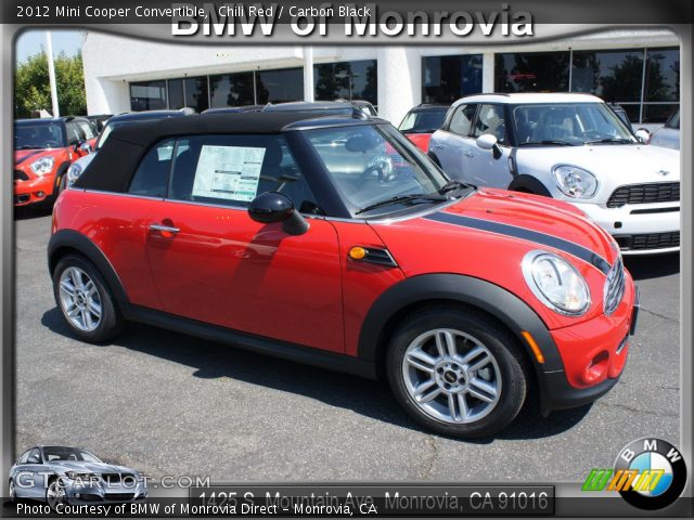 2012 Mini Cooper Convertible in Chili Red