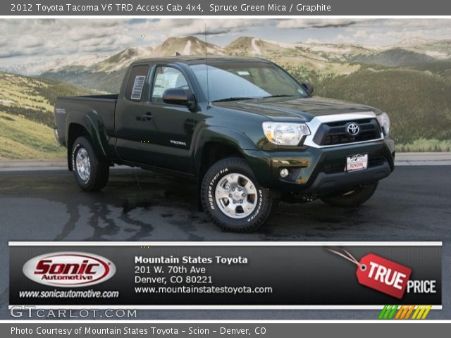 2012 Toyota Tacoma V6 TRD Access Cab 4x4 in Spruce Green Mica