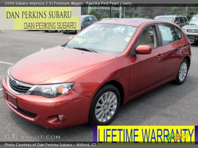 2009 Subaru Impreza 2.5i Premium Wagon in Paprika Red Pearl