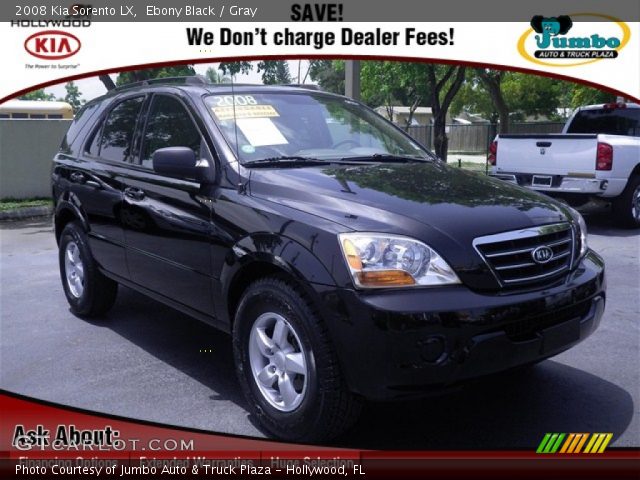 2008 Kia Sorento LX in Ebony Black