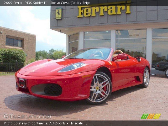 2009 Ferrari F430 Spider F1 in Rosso Corsa (Red)