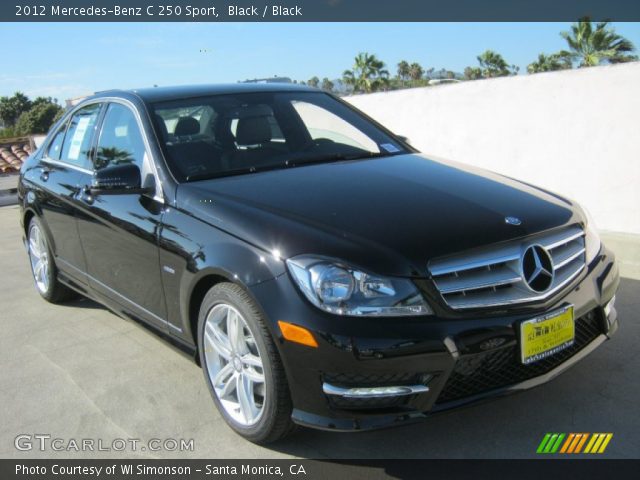2012 Mercedes-Benz C 250 Sport in Black