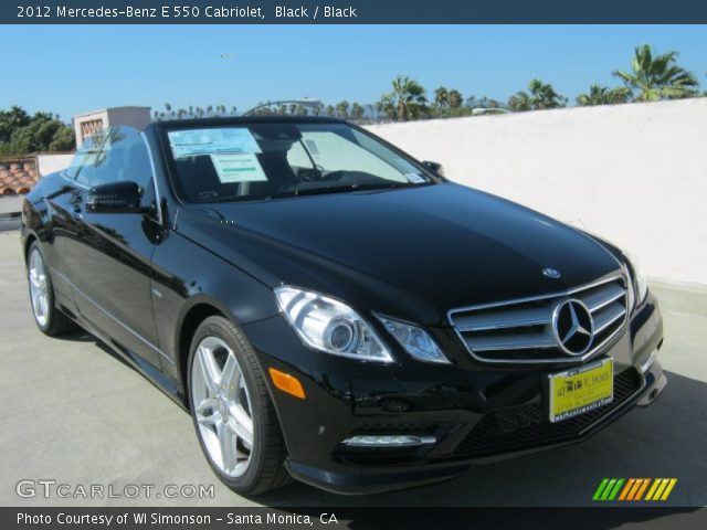 2012 Mercedes-Benz E 550 Cabriolet in Black