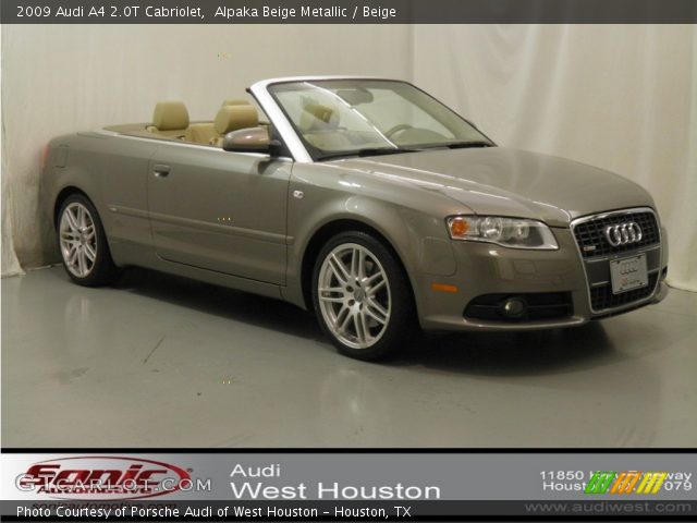 2009 Audi A4 2.0T Cabriolet in Alpaka Beige Metallic