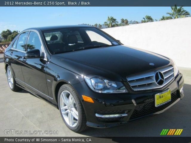 2012 Mercedes-Benz C 250 Sport in Black