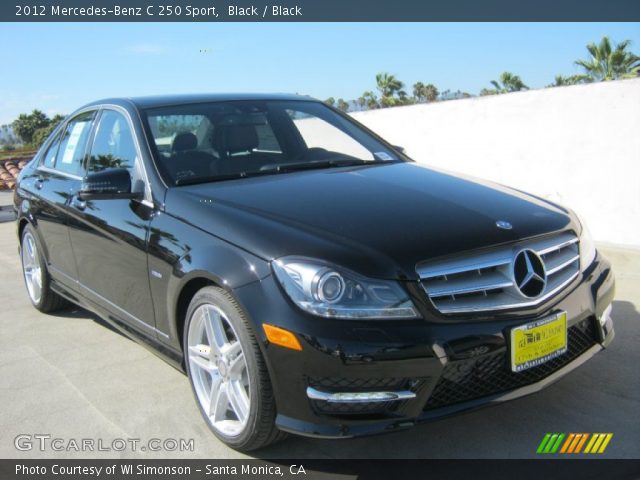 2012 Mercedes-Benz C 250 Sport in Black