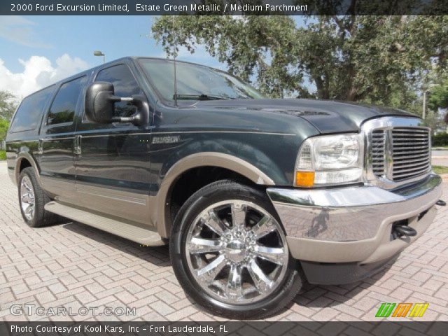 2000 Ford Excursion Limited in Estate Green Metallic