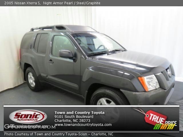 2005 Nissan Xterra S in Night Armor Pearl